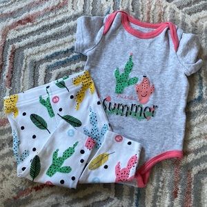 Baby girl matching set